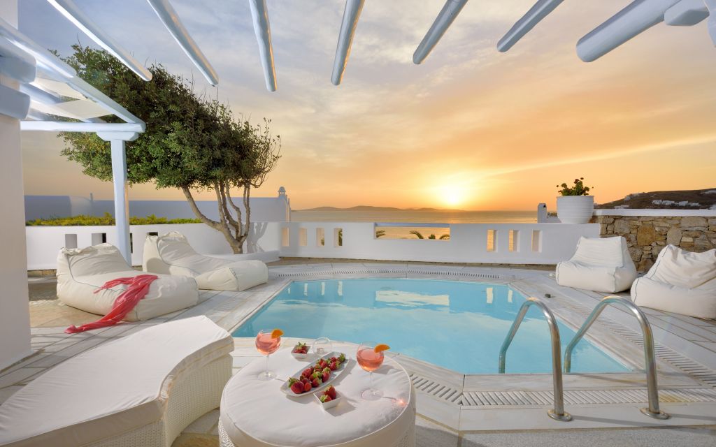 Delos 1-bedroom villa with private pool sea view